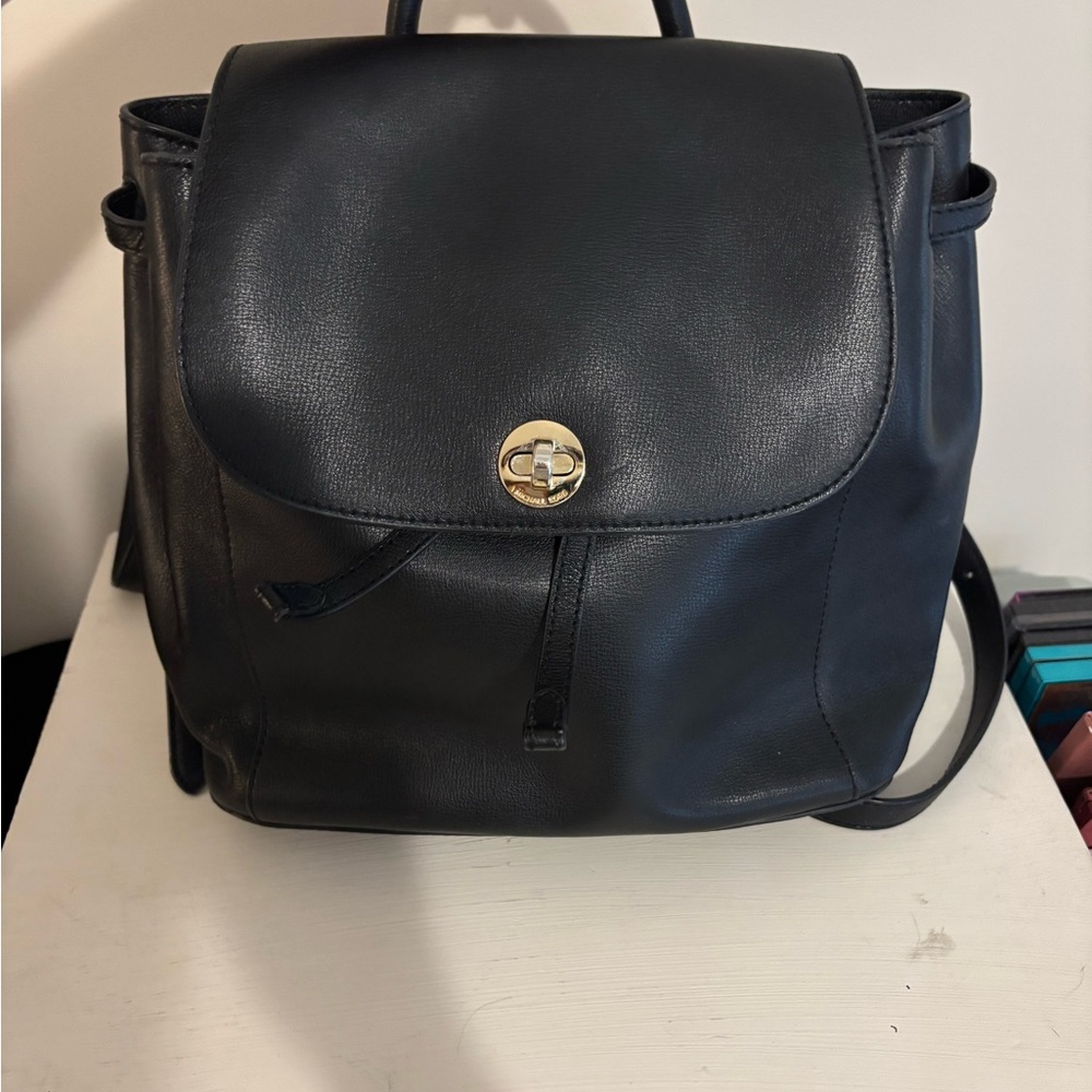 MICHAEL Michael Kors Black Backpack with Gold Hardware - Picture 4 of 6